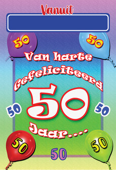 Vanuit.... Gefeliciteerd 50 jaar..