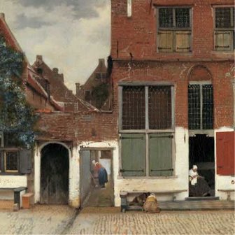 Vermeer / Straatje van Vermeer -  Zonder tekst