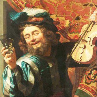 Gerard van Honthorst / Een vrolijke vioolspeler - Zonder tekst