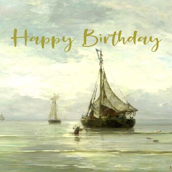 Hendrik Willem Mesdag / Kalme Zee - Happy Birthday