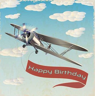 Happy Birthday - Plane