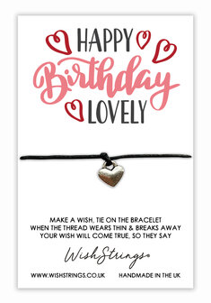 Happy Birthday Lovely - Wish armband