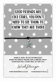 Good Friends are Like Stars  - Wish armband