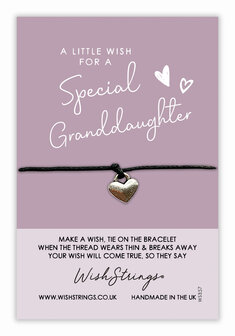 Special Granddaughter - Wish armband