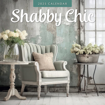 Shabby Chic wall calendar 2025