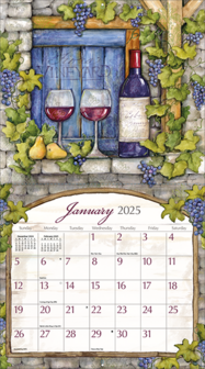 LANG Kalender 2025 Wine Country 