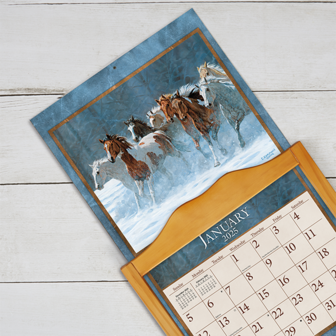 LANG Kalender 2025 Horses in the Mist 