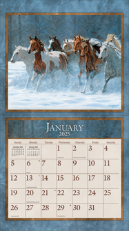 LANG Calendar 2025 Horses in the Mist 