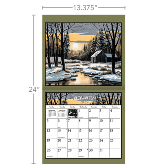 LANG Calendar 2025 Lure of the Outdoors 