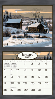 LANG Calendar 2025 Road Home