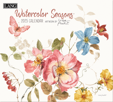 LANG Calendar 2025 Watercolor Seasons 