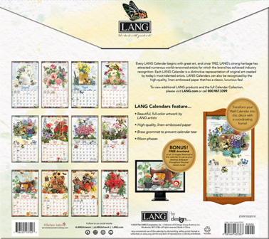 LANG Calendar 2025 Garden Botanicals 