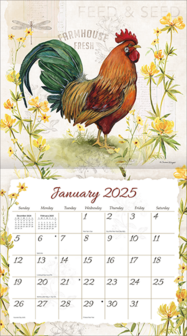 LANG Calendar 2025 Proud Rooster 