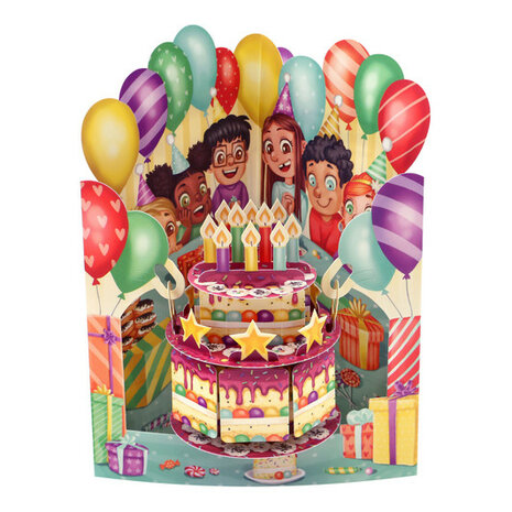 3D Swing  - Birthday Cake 