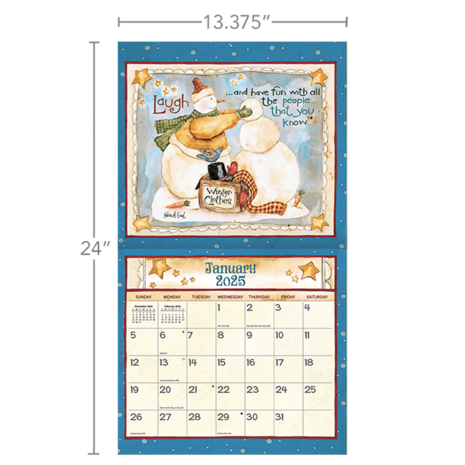 LANG calendar 2025 Simple life