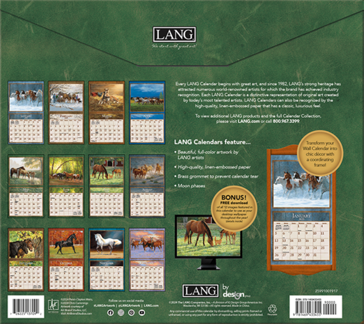 LANG Calendar 2025 Horses in the Mist 