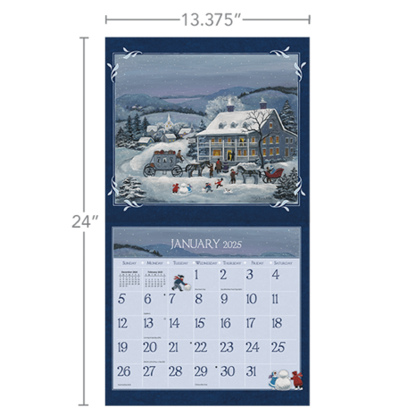 LANG Kalender 2025 Folk Art 