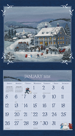 LANG Kalender 2025 Folk Art 