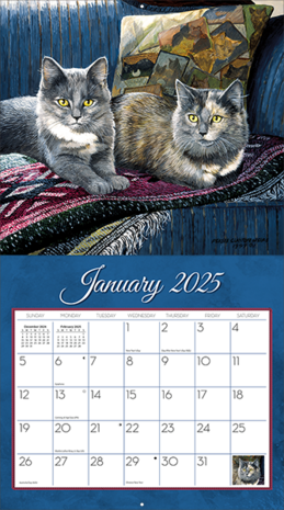 LANG Calendar 2025 Love of Cats