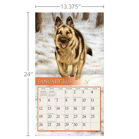 LANG Calendar 2025 Love of Dogs 