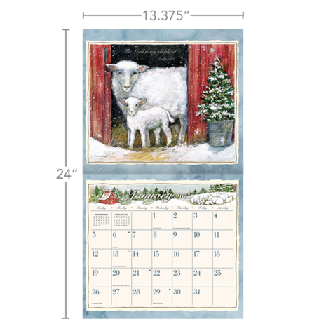 LANG Calendar 2025 The Lord is My Shepherd 