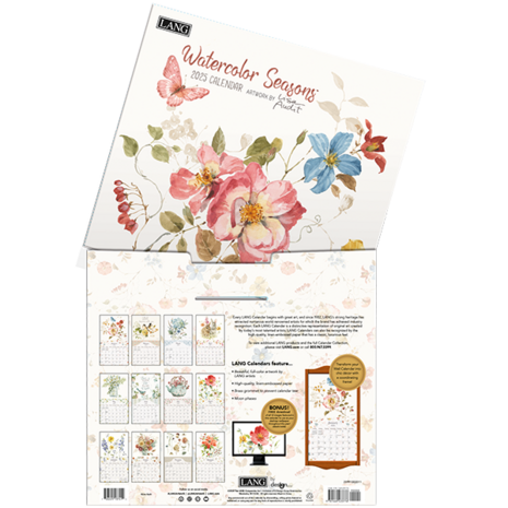 LANG Calendar 2025 Watercolor Seasons 