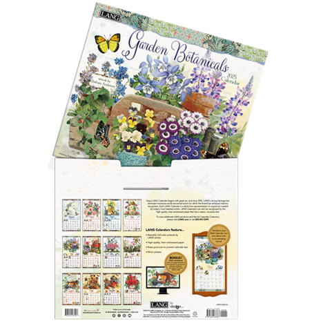 LANG Calendar 2025 Garden Botanicals 